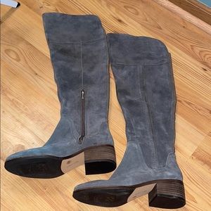 Vince Camuto Over The Knee Navy Blue Boots